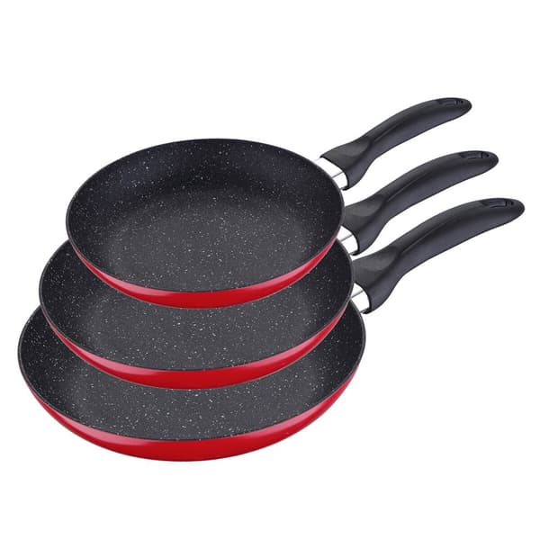 Sett med panner San Ignacio Rød Aluminium