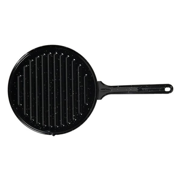 Grill Vaello Sirkulær Svart Emaljerte Stål (Ø 24 cm)