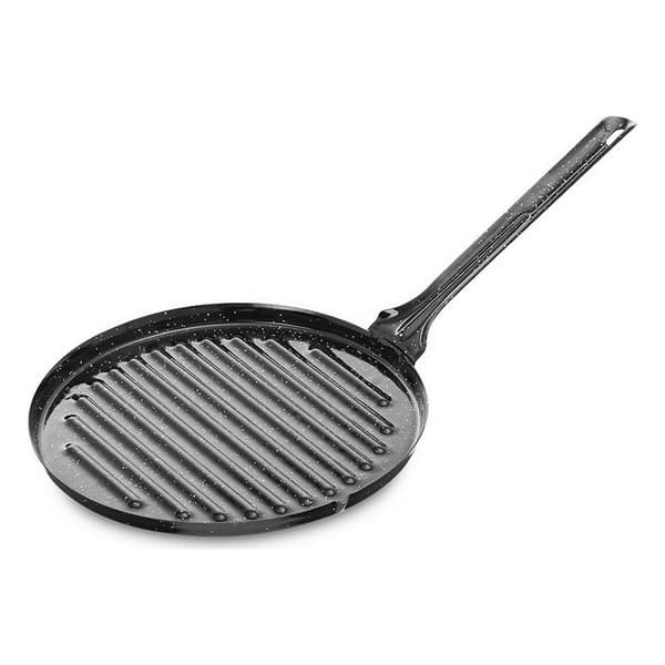 Grill Vaello Sirkulær Svart Emaljerte Stål (Ø 24 cm)