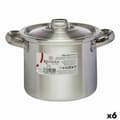 Miniatyrbilde 1 av 2: Kasserolle med Lokk Kinvara 100030 Sølv Aluminium Ø 14 cm (6 enheter)