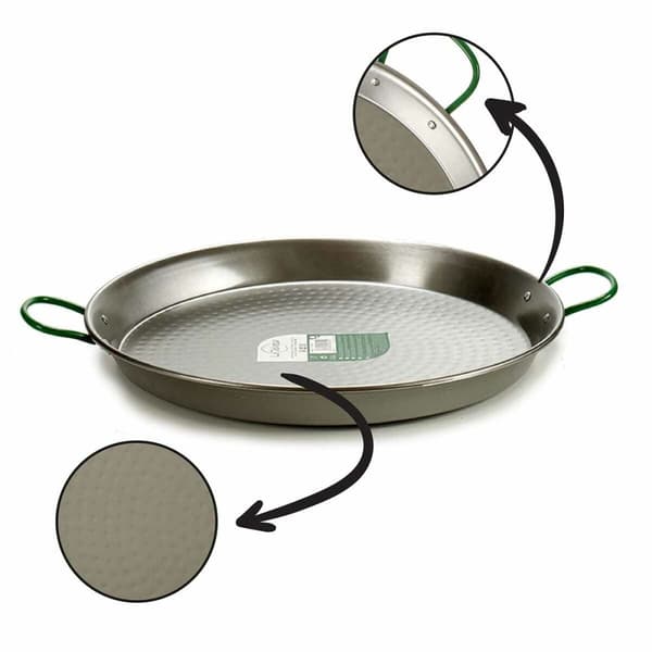Panne Ø 50 cm Polert Stål (4 enheter)