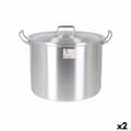 Miniatyrbilde 1 av 2: Kasserolle med Lokk Aluminium 44 x 38 x 30 cm (2 enheter)