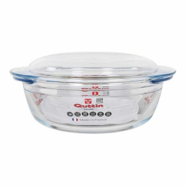 Gryte med lokk Quttin Glass 2,2 + 0,8 L (3 enheter)