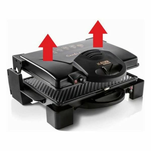 Grill Haeger GR-190.008A 1900W Musta Ruostumaton teräs