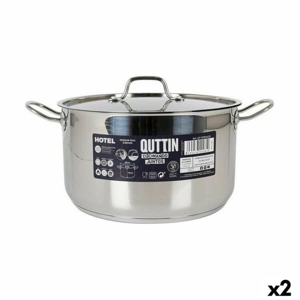 Kannellinen vuoka Quttin Hotel Teräs ø 28 x 16 cm (2 osaa)