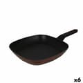 Miniatyrbilde 1 av 2: Flat grillstekepanne Quttin Sahara Herdet aluminium Brun 48 x 29 x 4,5 cm (6 enheter)
