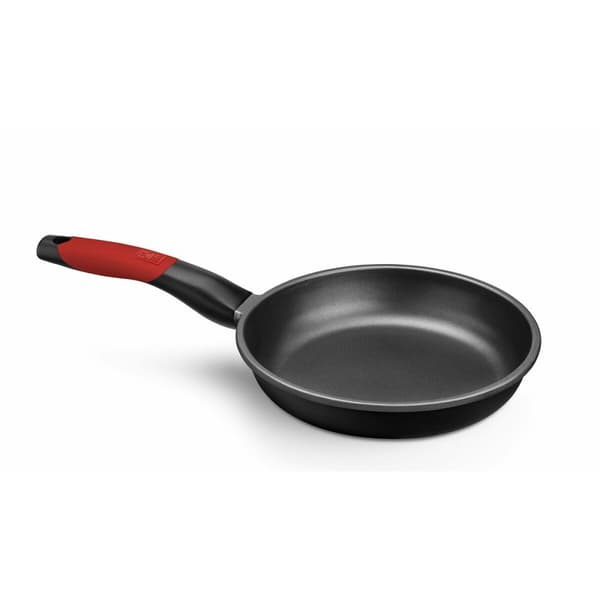 Teflonstekepanne BRA A411224 Svart Rød Rustfritt stål Aluminium