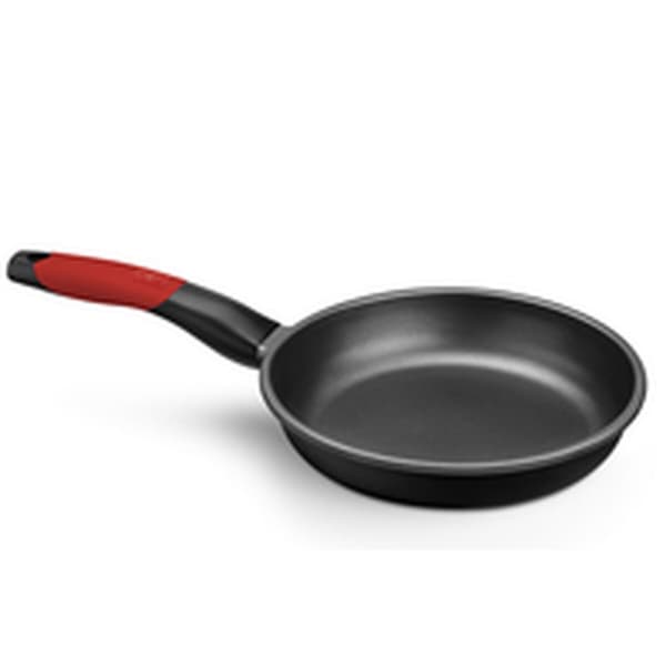 Teflonstekepanne BRA A411224 Svart Rød Rustfritt stål Aluminium