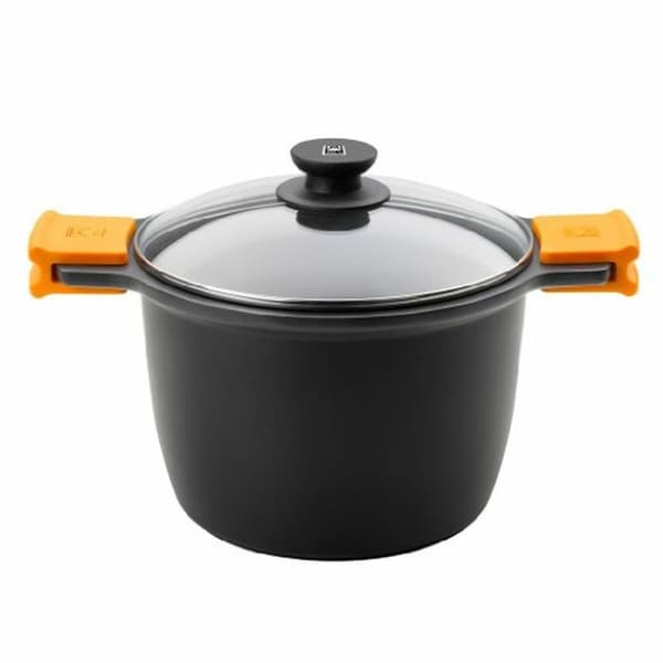 Kastrull med glaslock BRA A273907 Svart Metall Aluminium Smitt aluminium gjuta aluminium (1 antal)