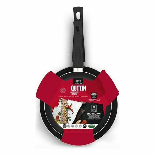 Stekpanneset Quttin Infinity Plus Aluminium 2 antal 4 antal 24 cm