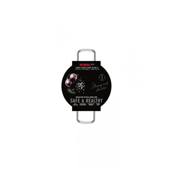 Heirol Steely Classic Triply -kastrull, 20 cm/3 L