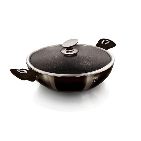 WOK MED GRANITB�RKNING 30CM 4L BERLINGER HAUS SHINY BLACK BH-7115