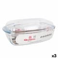 Miniatyrbild 1 av 2: Kastrull med lock Quttin   Transparent 6,7 l Glas 37 x 22 x 14,1 cm (3 antal)