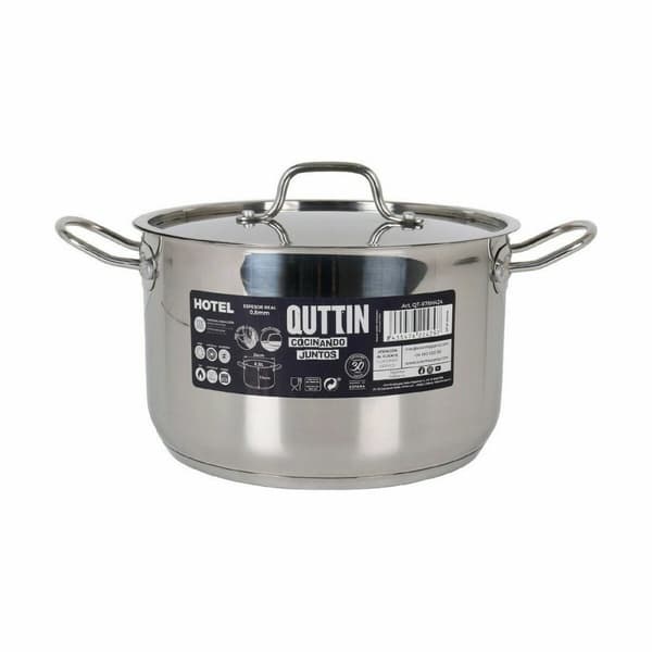 Gryde med låg Quttin Hotel Stål ø 24 x 15 cm (2 enheder)