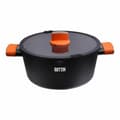 Miniatyrbild 2 av 2: Kastrull med glaslock Quttin Gastro Svart Orange 34,5 x 25,5 x 12 cm (6 antal)