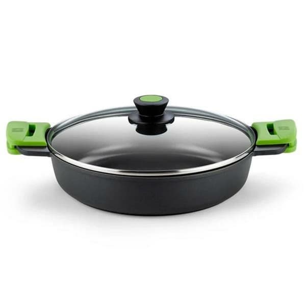 Gryde Med Låg BRA PRIOR Sort Aluminium 2,3 L Ø 24 cm (1 enheder)