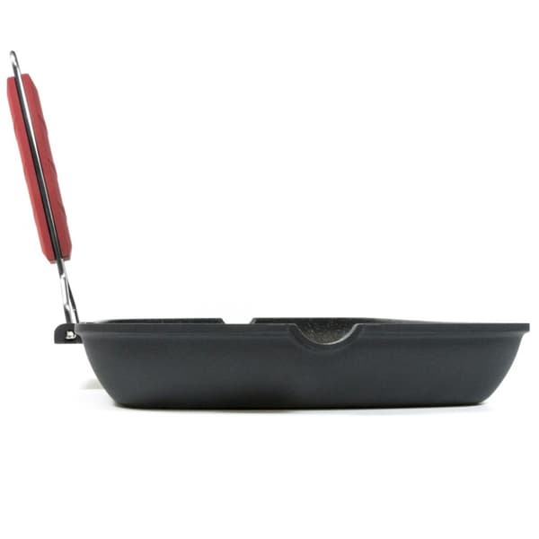 MO-grillipannu taitettavalla kahvalla 24cm ind