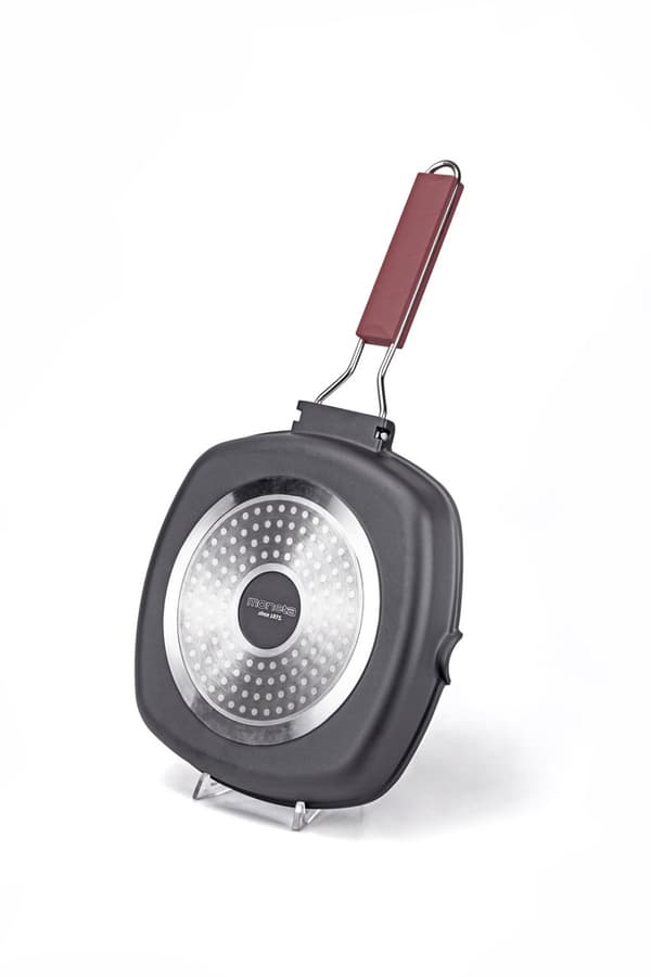 MO-grillipannu taitettavalla kahvalla 24cm ind