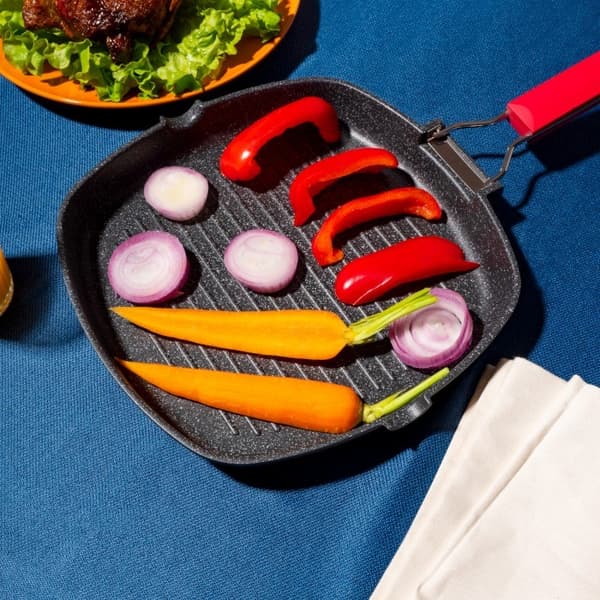 MO-grillpanna med vikbart handtag 28cm ind