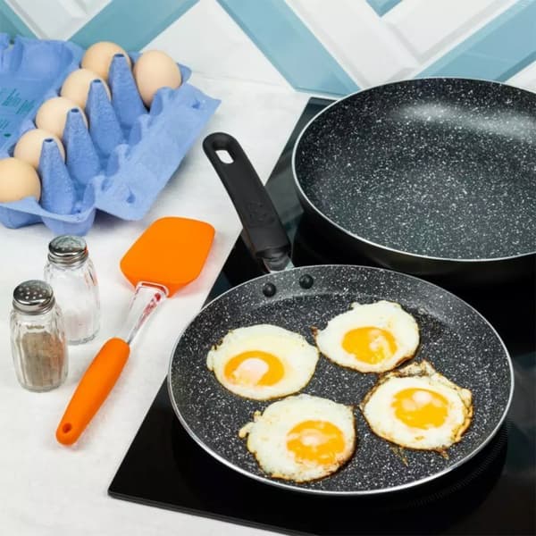 ÆGGEFRITØGER MED MARMORBEHANDLING KINGHOFF MARMO 24cm KH-3928