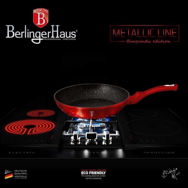 GRANIT STEEKPANA 20cm BERLINGER HAUS RED METALLIC LINE BH-1251