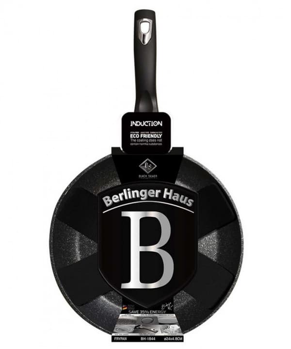 GRANIITTINEN PAISTINPATUA 24 cm BERLINGER HAUS BLACK SILVER BH-1844