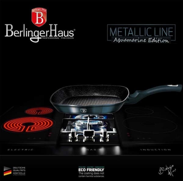 SÆT MED 3 GRANITPANDER 20/24/28CM BERLINGER HAUS BH-6140 AQUAMARINE