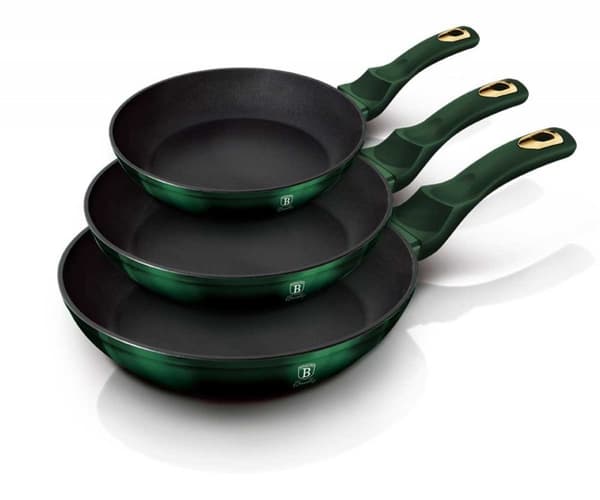 SET MED 3 BERLINGERHAUS BH-6168 EMERALD TITANIUM BLOMMOR