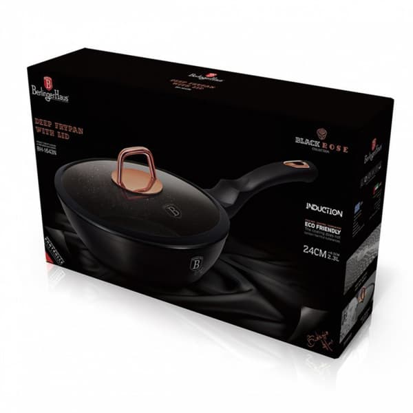 GRANIT STEEKPANA 24cm BERLINGER HAUS BLACK ROSE BH-1643