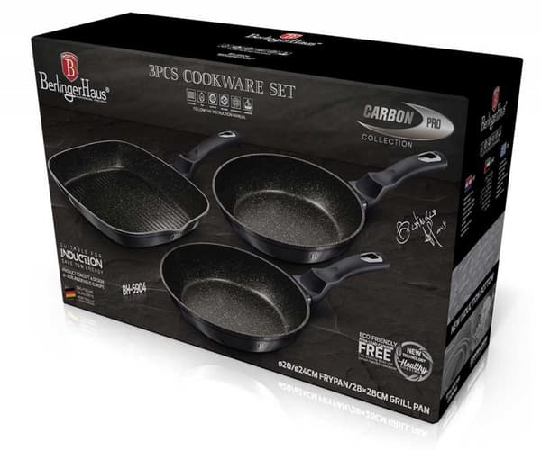 SET MED 3 BERLINGER HAUS BH-6904 CARBON PRO GRANIT PANOR