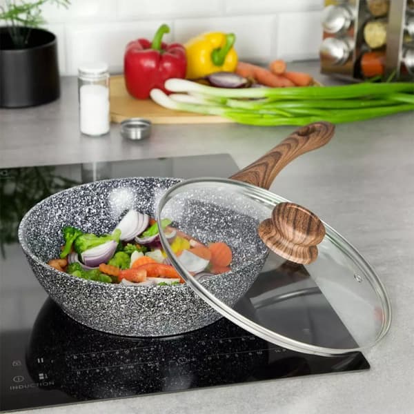 GRANITWOK 24cm GRANITTRÄ KINGHOFF KH-1583