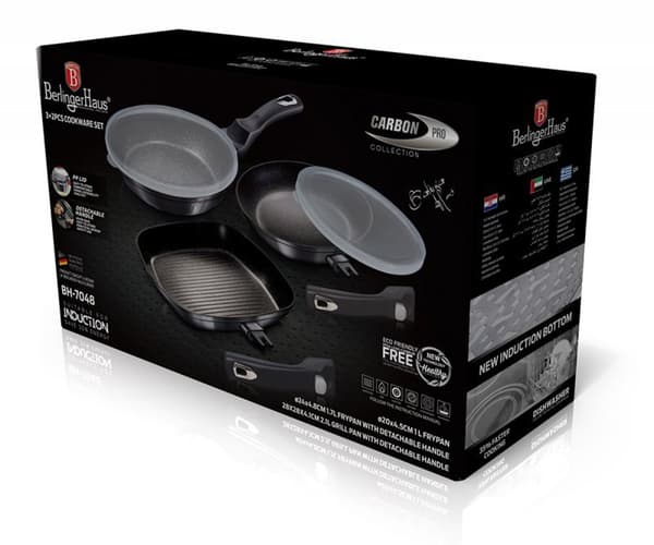SET MED 3 BERLINGERHAUS BH-7048 GRANITPANOR