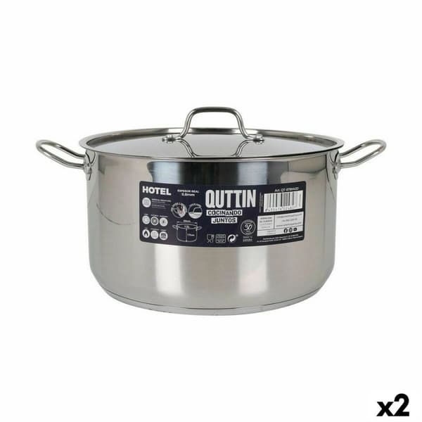 Gryta med lock Quttin Hotel Stål ø 30 x 17 cm (2 antal)