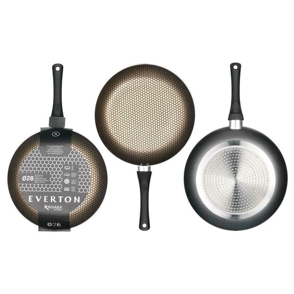 Skridsikker stegepande Kinvara 12 Sort Aluminium Bakelit 28 cm Induktion