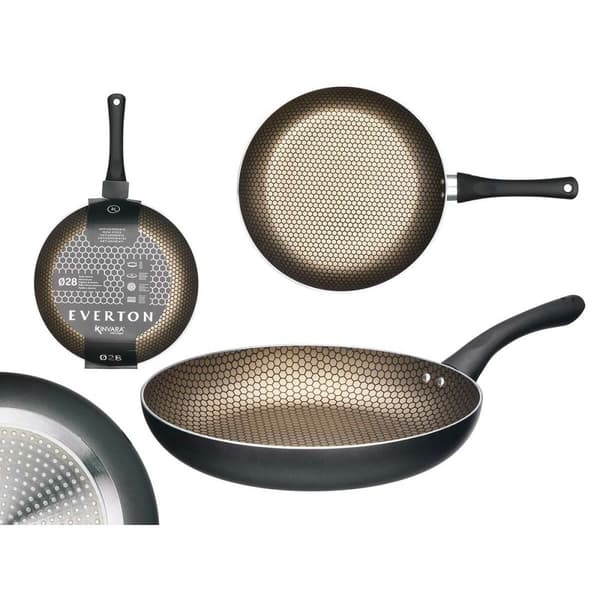 Skridsikker stegepande Kinvara 12 Sort Aluminium Bakelit 28 cm Induktion