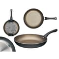 Miniatyrbillede 2 af 3: Skridsikker stegepande Kinvara 12 Sort Aluminium Bakelit 28 cm Induktion