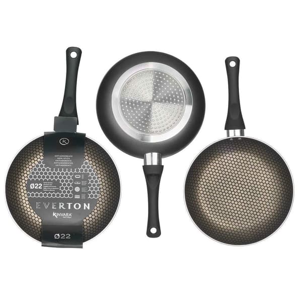 Non-stick-panna Kinvara 9 Svart Aluminium Bakelit 22 cm Induktionshäll