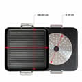 Miniatyrbild 3 av 3: Barbecue Valira 4652/25 28 x 28 cm 25 x 28 cm Svart Metall Aluminium Ø 28 cm