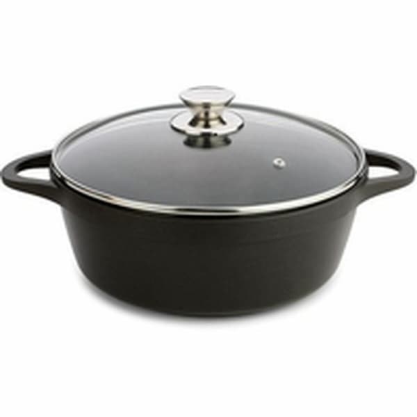 Gryte med lokk Valira 4141/25 Svart Ø 24 cm