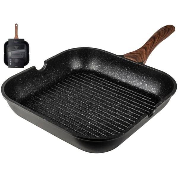 Gusta Granito Fuerte kivigrillipannu 28 cm musta/ruskea