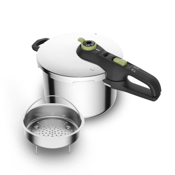 Tefal P25807 Secure 5 Trendy trykkoger 6 liter med dampkurv