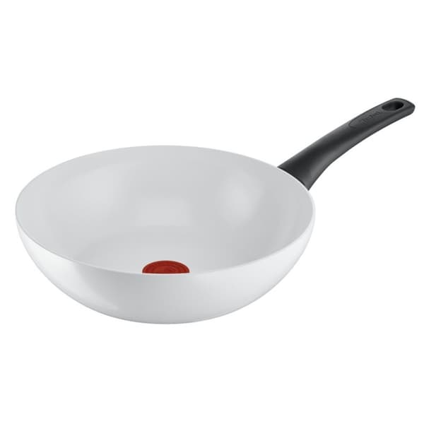 Tefal Ceramic Control Wok 28 cm Hvid