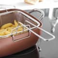 Miniatyrbild 5 av 8: BEGAGNAD Multifunktionspanna 5 i 1 Copper Coppans InnovaGoods IG117346 Silvrig Metall Aluminium 5 Delar Ø 24 cm (Renoverade A)