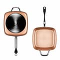 Miniatyrbild 1 av 8: BEGAGNAD Multifunktionspanna 5 i 1 Copper Coppans InnovaGoods IG117346 Silvrig Metall Aluminium 5 Delar Ø 24 cm (Renoverade A)