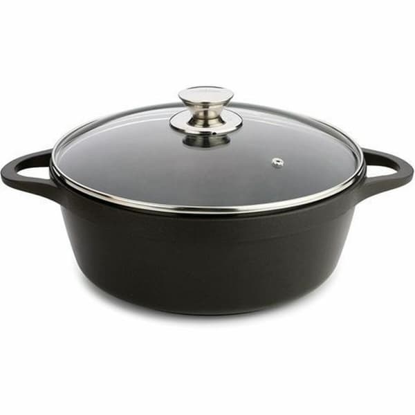 Kastrull med lock Valira 4141/25 Svart Ø 24 cm