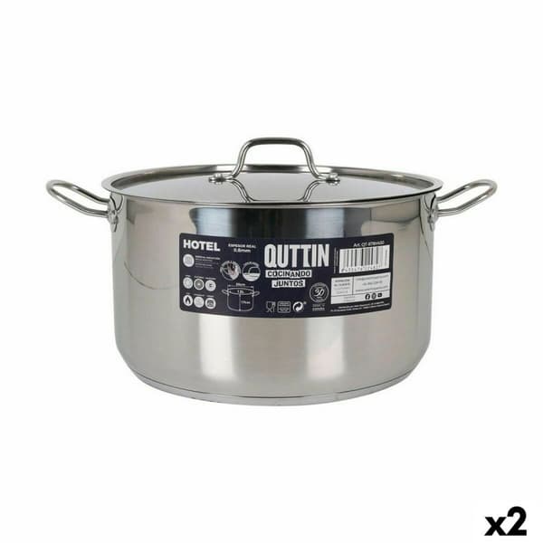 Gryta med lock Quttin Hotel Stål ø 30 x 17 cm (2 antal)