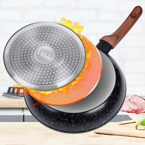 BLACK&WOOD graniittipannu, 3 kpl 20 / 24 / 28 cm