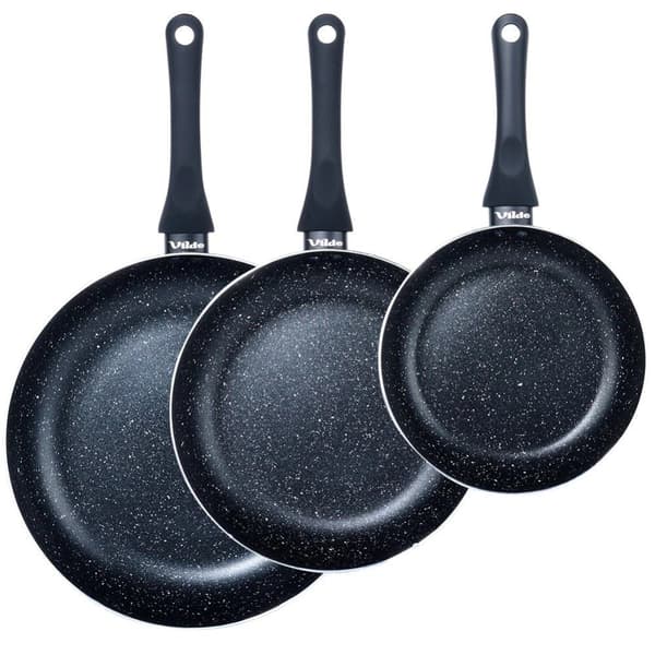 Gasstekpanna Set Induktion Granit Non-stick VILDE 3 st.