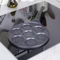 Miniatyrbillede 2 af 5: GRANDE granit stegepande til æg, pandekager og crepes, 27 cm