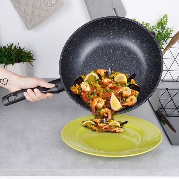 GRANDE granit wok stegepande til stuvning, 30 cm
